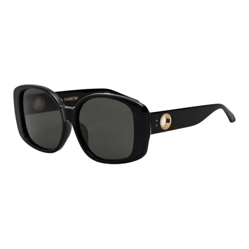 Linda Farrow Ацетат Квадратные Солнцезащитные Очки Унисекс Черные