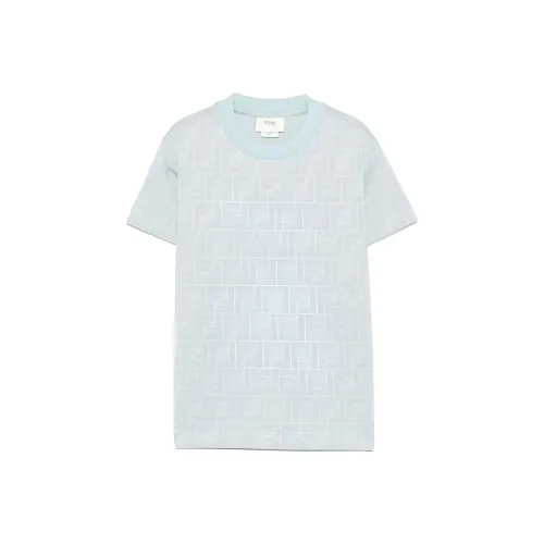 FENDI T-рубашка светло-синяя для детей 3-7 лет