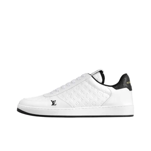 LOUIS VUITTON Rivoli Low Топ Скейтборд Кроссовки Мужские Белый Черный