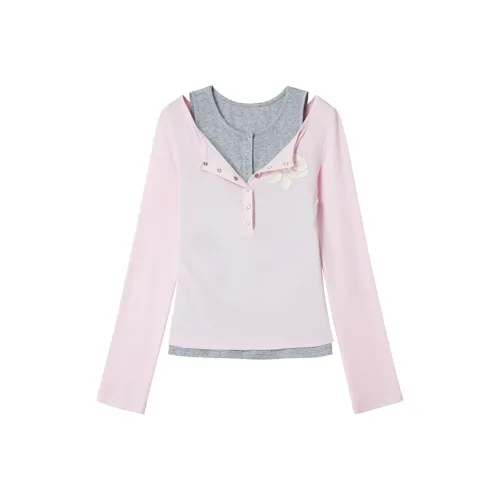 UENA GREY Розовый В наличии Женские T-рубашки