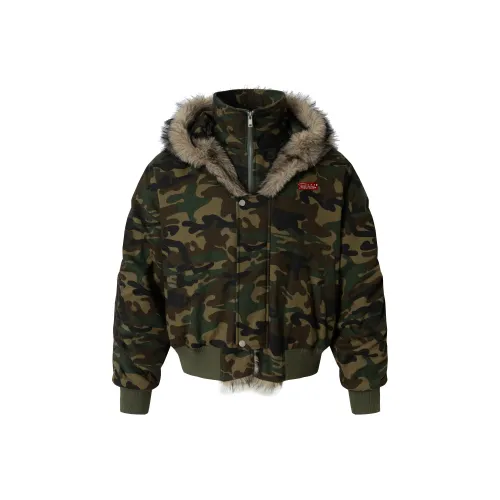 POSIYING Камуфляж С подарками Съемный булавка Унисекс Пуховики