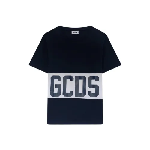 GCDS Крем Черный Мужской T-Рубашки