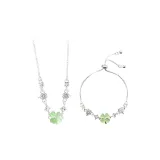 Счастливый четырехлистный клевер - зеленый