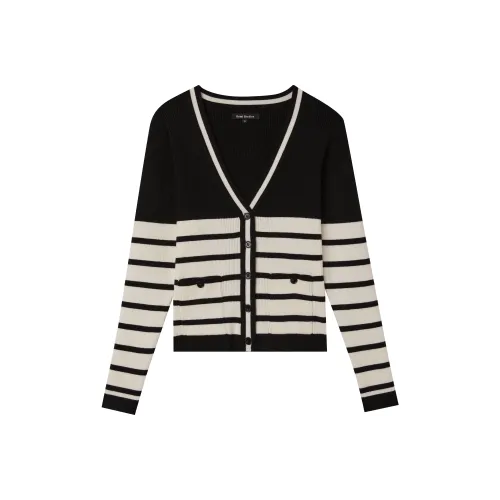 ROMI STUDIO Черные полосы Женские Трикотаж