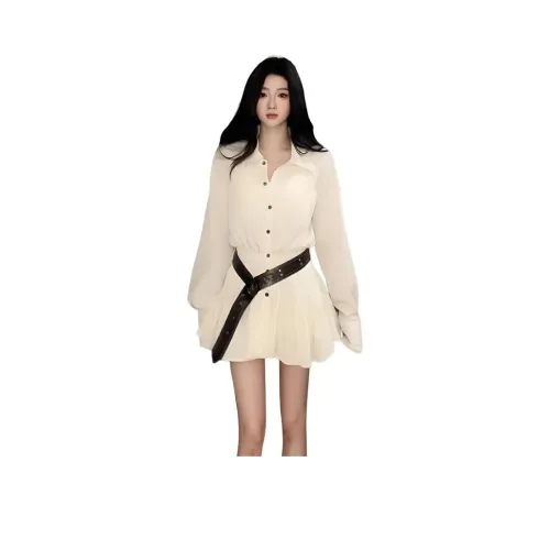 Mu Xiao Xin Длинный рукав Платье Женское