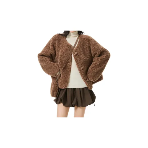 KULAIYA Вельвет Feel Пальто Женское