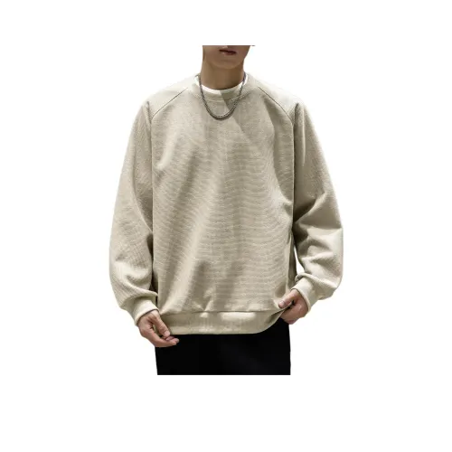 WOOD SOON Вафельная вязка Текстура Свитшот Мужской