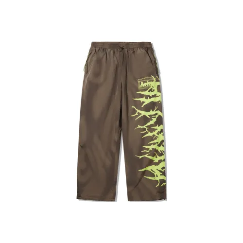 Подкладка Коричневая Полностью С принтом Мужские Повседневные Штаны