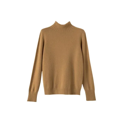 WANBAI Верблюжий цвет Женский Трикотаж