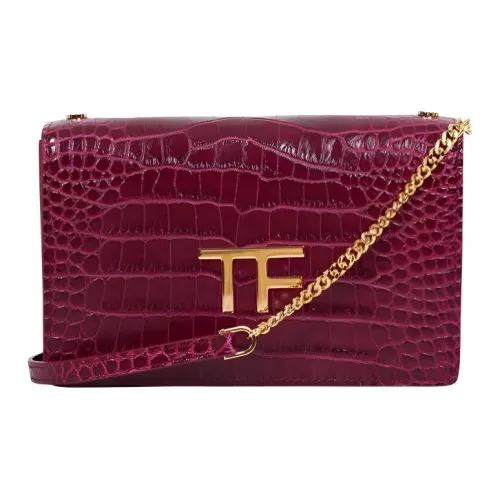 TOM FORD Крокодил Тисненый Телячья кожа Сумка через плечо Женская Красная