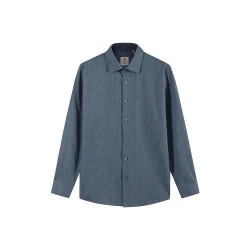 DIDIBOY Джинсовый синий Мужские рубашки