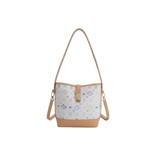 BUHOWE Полиуретан ПУ (полиуретан) Сумка через плечо Женская Абрикосовая