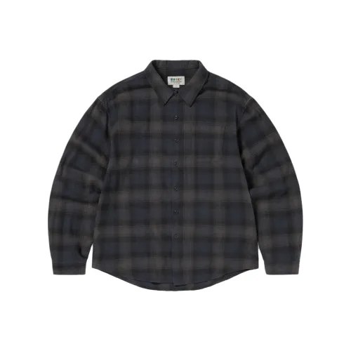 Thisisneverthat x Grateful Dead FW25 GD LIGHTNING BEAR Клетчатая рубашка Темно-синий синий рубашка Унисекс