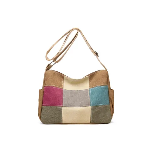 SMVP Холст Сумка через плечо Стандартная Женская Серый