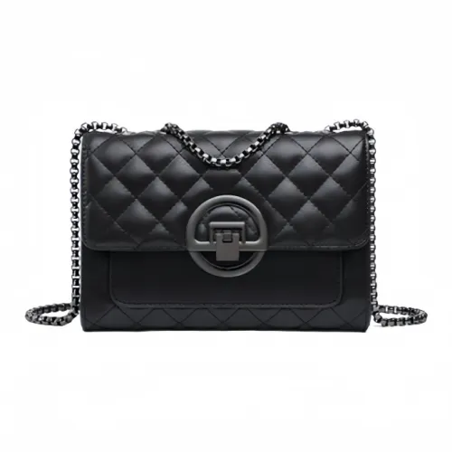 Younger Song Спилок из коровьей кожи с синтетической кожей сумка на плечо стандартная женская черная