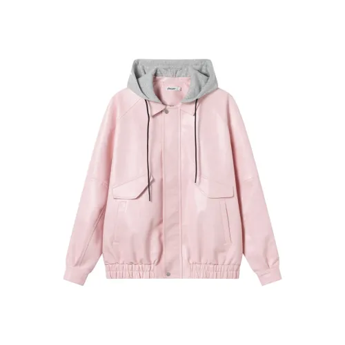 BEASTER Розовый Унисекс Кожаные куртки
