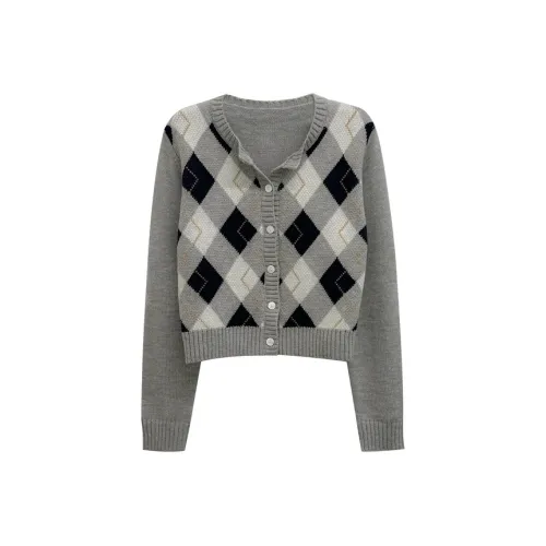 MIMIZI Свитер с узором "Ромб" Женские Свитера