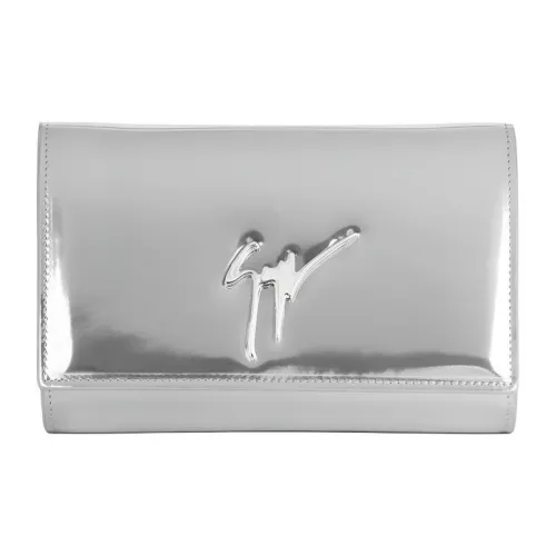 Giuseppe Zanotti GZ Кожа Одно плечо Через плечо Клатч Женская Серебряный