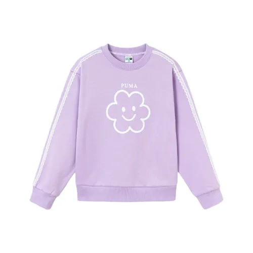 PUMA Свитшот Sportstyle Series Розовый Фиолетовый Детский