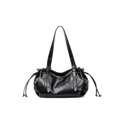 WRELS ПУ (полиуретан) Сумка через плечо Стандартная Женская Черная Коричневая Кофейная