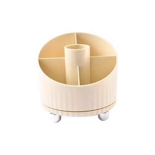 Evening Tang Simple Collection Бежевый Pulleys Divided Makeup Brush Хранение Ведрообразный Beauty Tool Пылезащитный