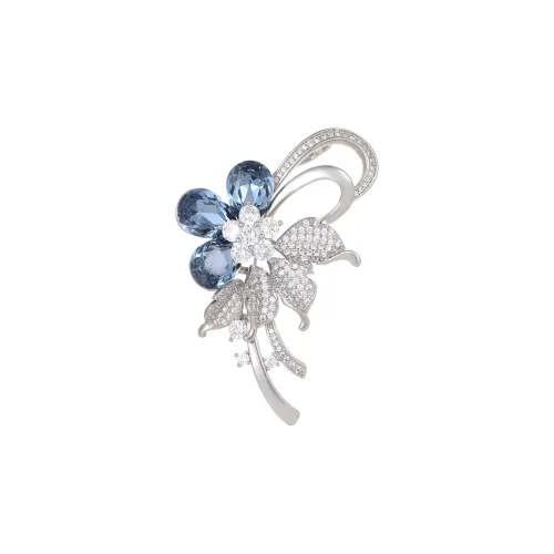 Фиолетовый медный сплав броши унисекс