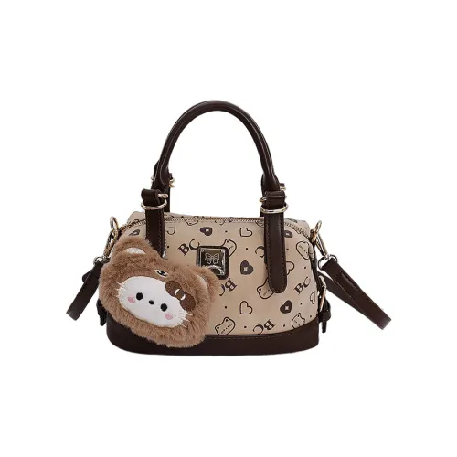 WHERE WHAT WHO ПУ (полиуретан) Сумка через плечо Стандартная Женская Кофейная