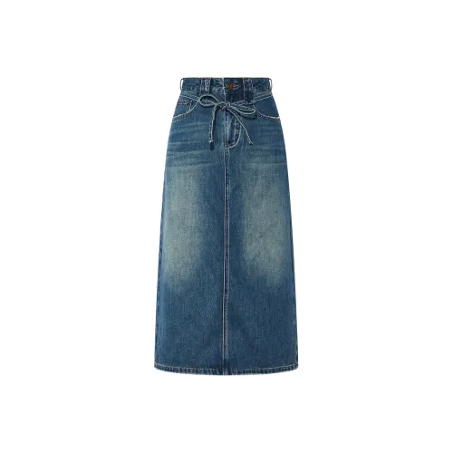 Lee Cooper Blue Женские Джинсовые Длинные Юбки