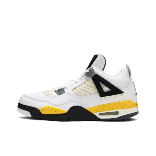 Jordan Air Джордан 4 Винтажные баскетбольные кроссовки Мужской Белый