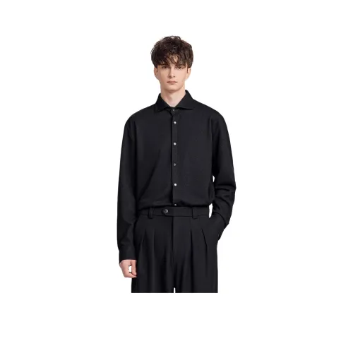 WILD LEADER Полночный черный [CW52585B86H] Мужская рубашка