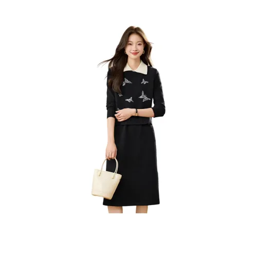 PIERRE CARDIN Длинное платье с длинными рукавами женское