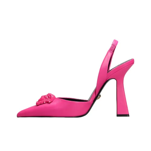 VERSACE Фуксия Квадратный каблук Высокие каблуки 12 см Женские Фиолетовый