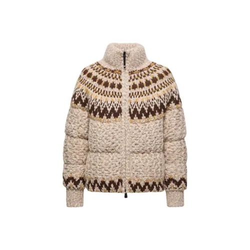 Moncler Grenoble Girose Смесовая шерсть ZIP UP Кардиган Пуховик Женские