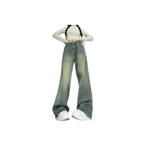 OMOIDAS Винтажные синие женские джинсы