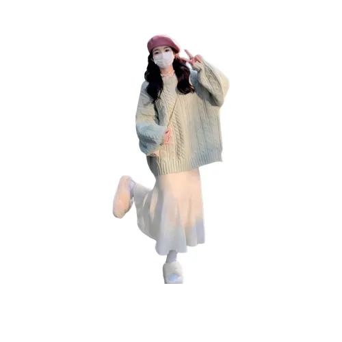 REIUW Длинное платье с длинными рукавами женское