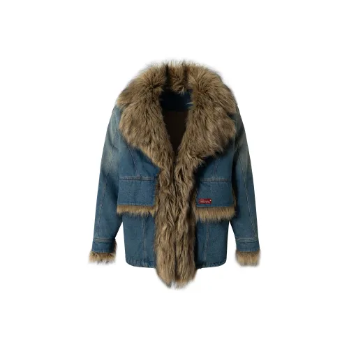 POSIYING Синий Унисекс Пуховики