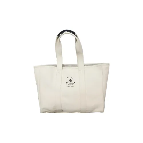 TORY BURCH Холст Сумка через плечо Большая Унисекс Экрю