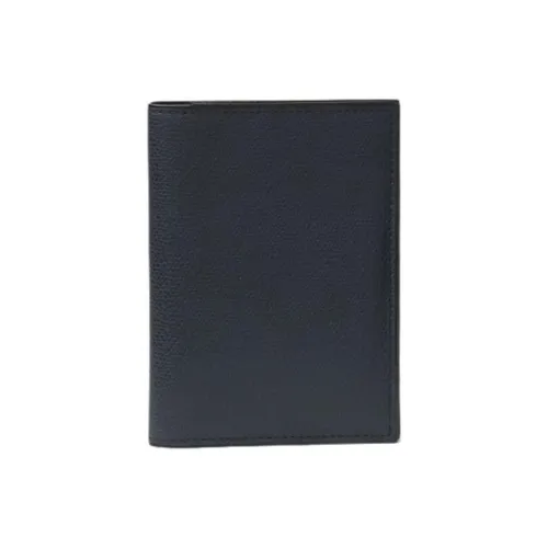 Valextra Коровья кожа Держатель для паспорта Унисекс Темно-синий