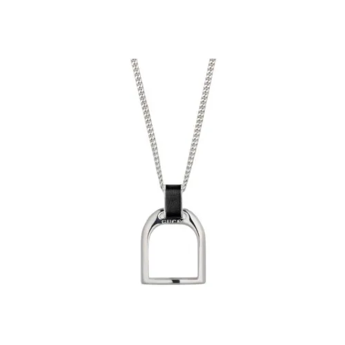GUCCI 925 стерлинговое серебро ожерелья унисекс серебряное