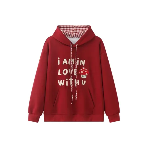 FTTHR Бургунди Флис Лайнед Унисекс Свитшоты