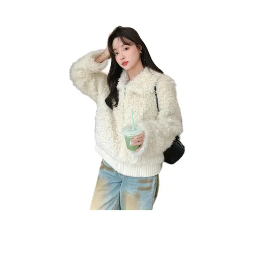 Sky Swan Velvet Feel Coat Women's