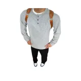 Серый с флисовой подкладкой