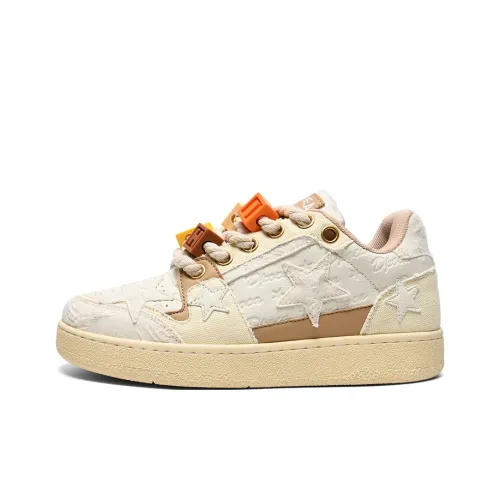 TAGD Низкие кроссовки для скейтбординга унисекс Звезда экрю GB90001