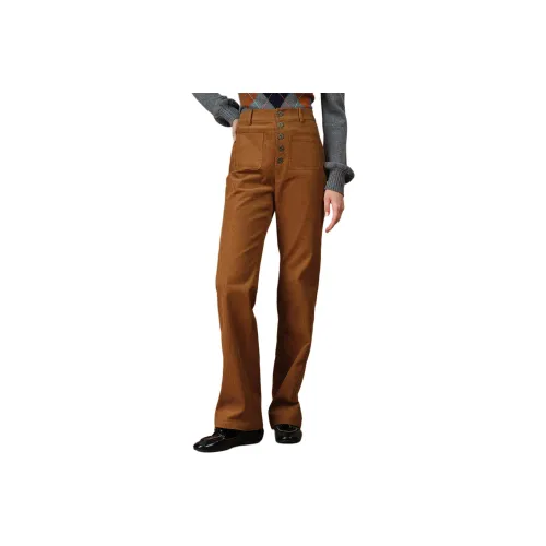 FABRIQUE Khaki Женские Повседневные Брюки