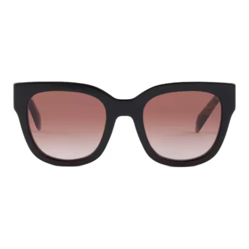 PRADA Ацетат Кошачий глаз Солнцезащитные очки Унисекс Черный Орхидея Цветочно-розовый Черепаховый
