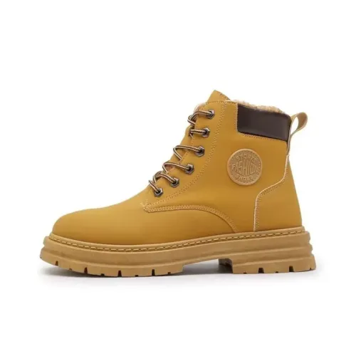 NTOZE Martin Boots Yellow Women's