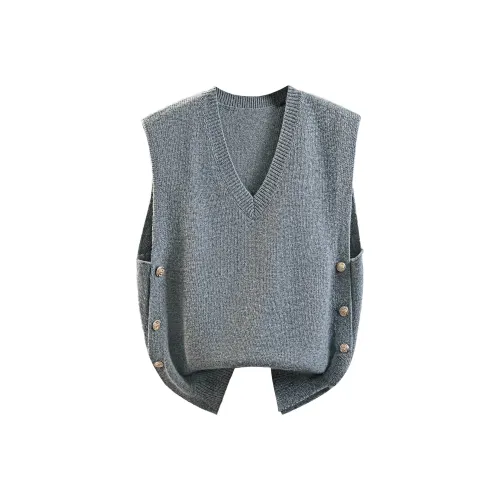 Cypress House Темно-серый Женский жилет