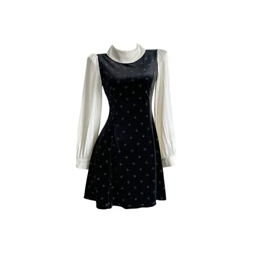 AHDO Длинное платье с длинными рукавами женское