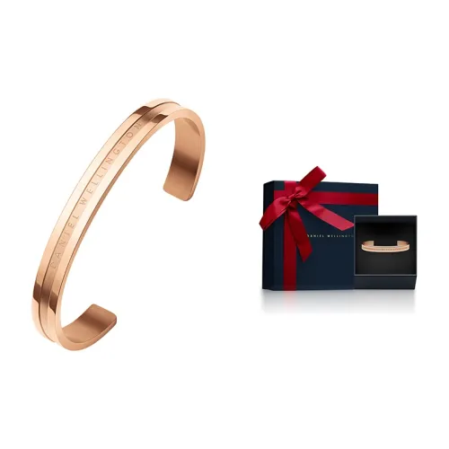 Daniel Wellington Alloy Bangles Unisex Rose Gold Даниэль Уэлингтон Сплав Браслеты Унисекс Розовое Золото