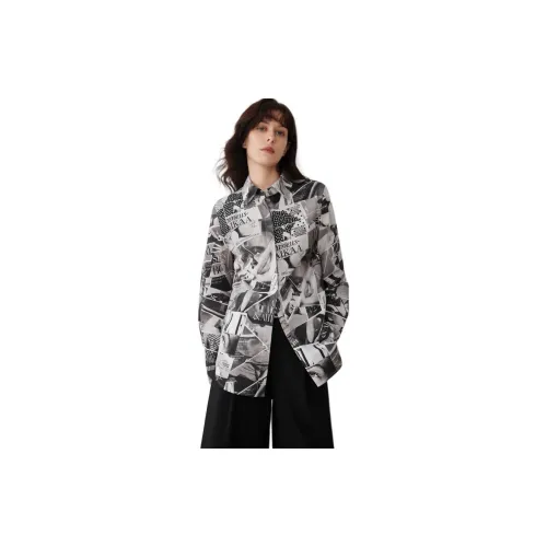 ELLE Средне-серые Женские Рубашки